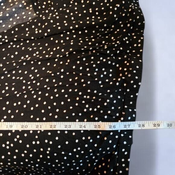 Torrid Black and White Polka Dot Blouse - Size 4X - Picture 7 of 7